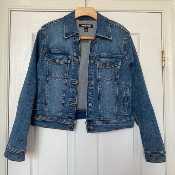 New Joe Fresh denim jean jacket, size M - Picture 3 of 10